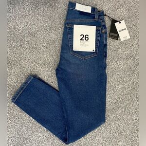 REDONE High Rise Ankle Crop Jeans Size 26